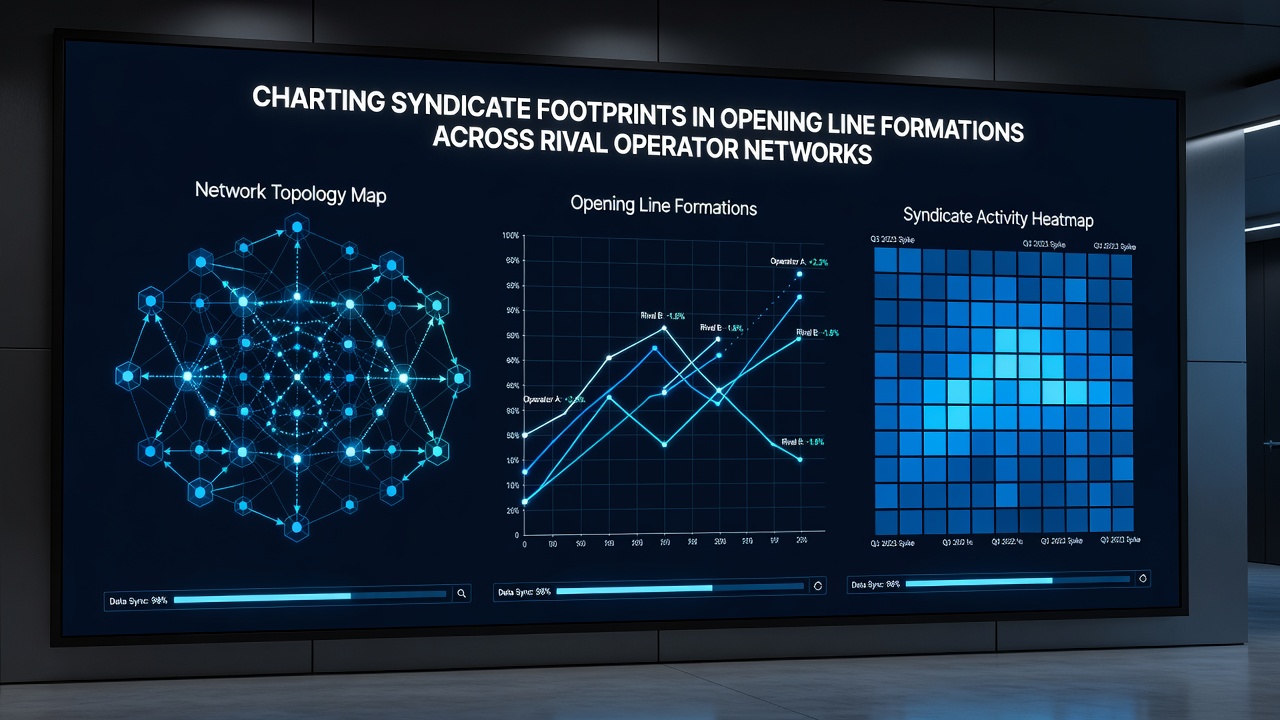 Detailed chart showing line movement correlations between competing sportsbook operators during syndicate betting windows