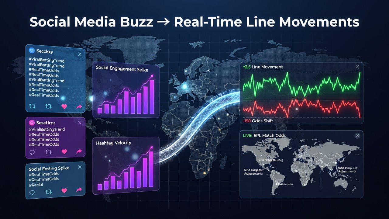 Social media trends influencing betting exchange line movements on global platforms