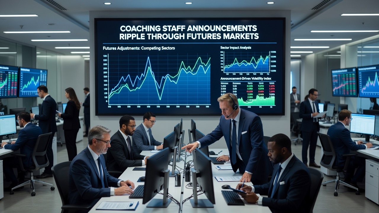 Futures market line movement chart after coaching announcement