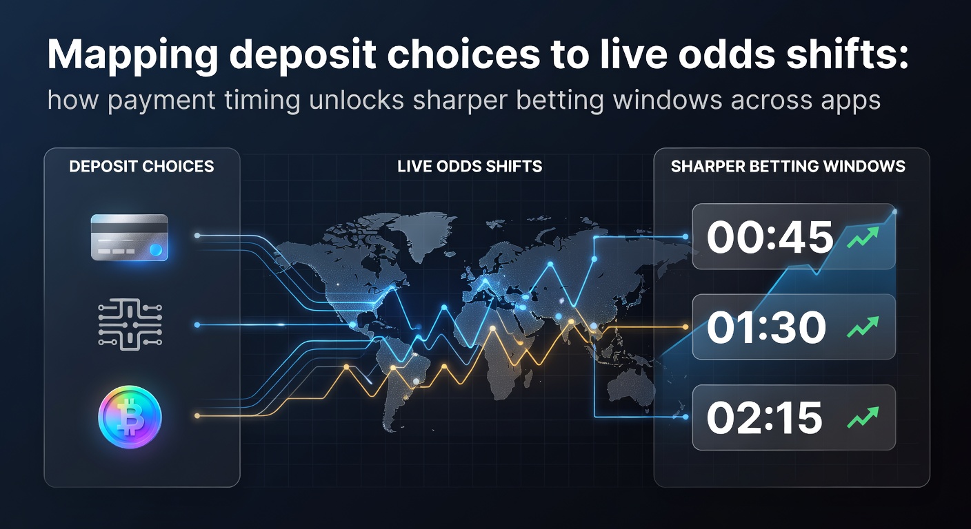 Illustration of deposit options and live odds movement on a sportsbook app interface