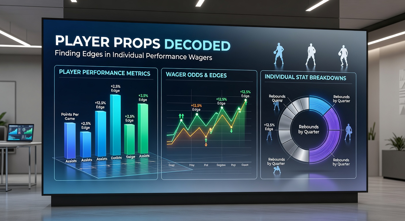 Close-up of a tablet displaying NFL player prop odds, with graphs showing historical performance trends against specific opponents