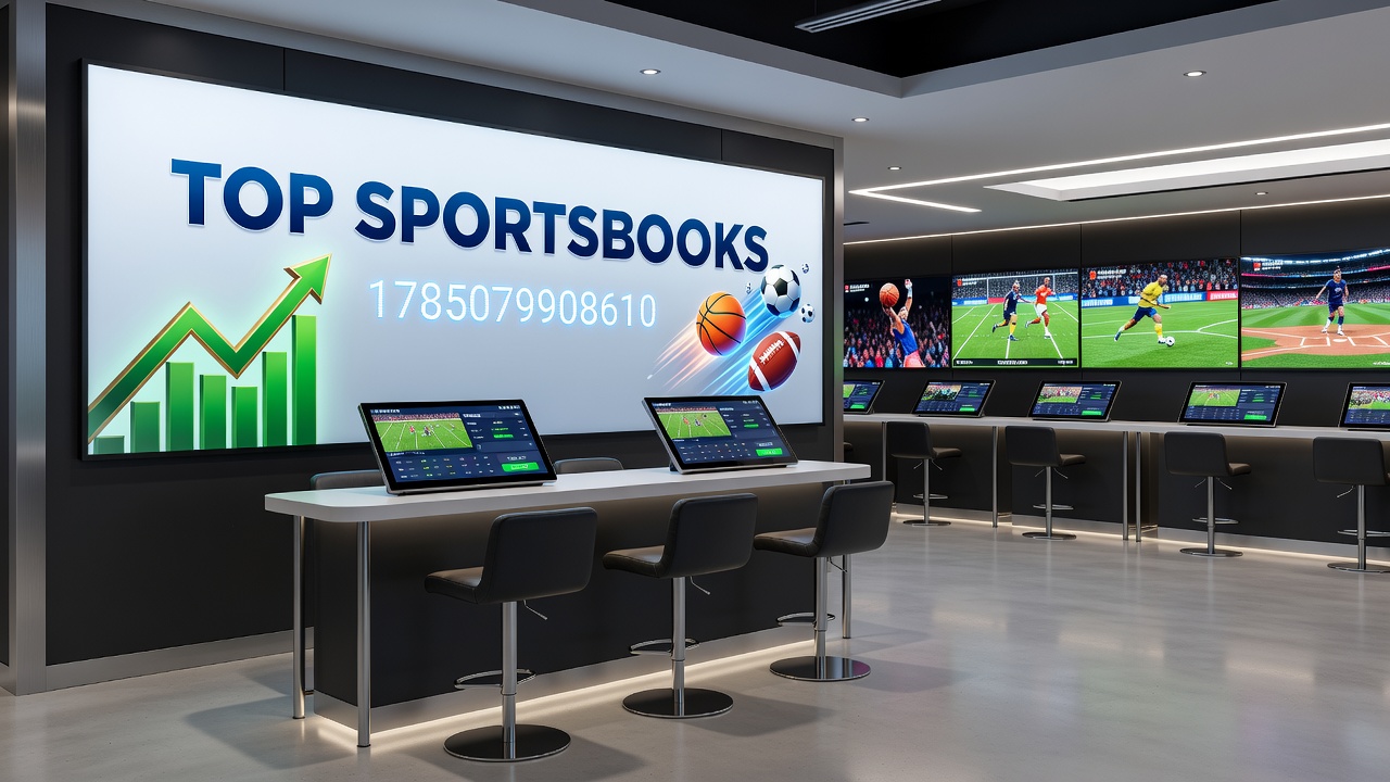 Detailed view of mobile app features on top sportsbooks showing live betting and analytics tools