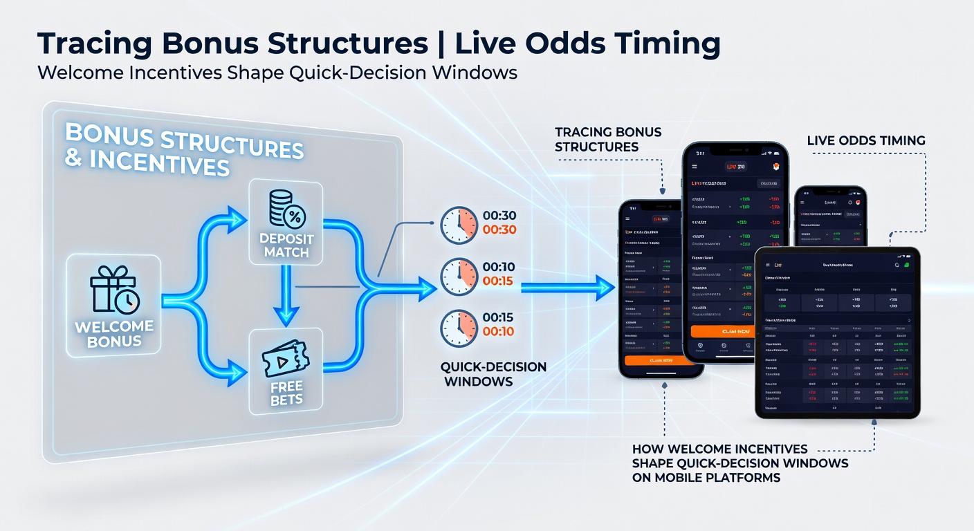 Mobile betting app interface showing welcome bonus activation and live odds display