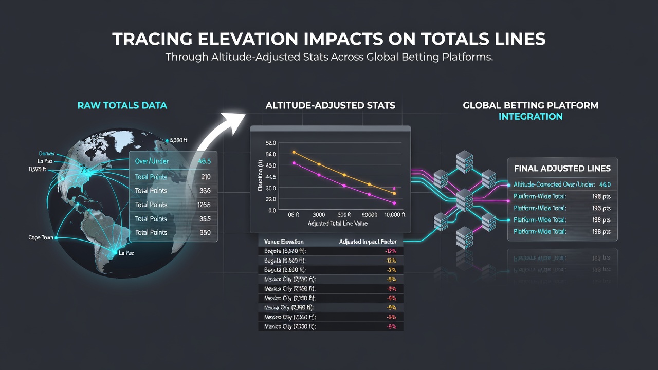 Cross-platform comparison of altitude-adjusted totals statistics